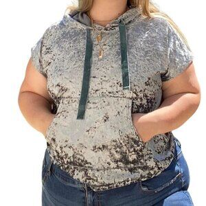 Velvet Hoodie Size L